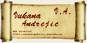 Vukana Andrejić vizit kartica